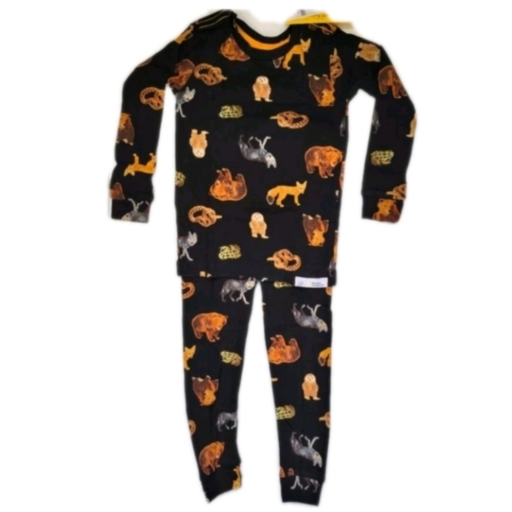 GAP National Geographic Snug Fit Pajama Set Forest Wild Animals Owl Bear Wolf